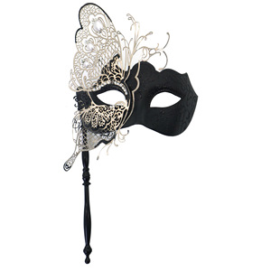 Masque Métallique DAMAI Papillon Vénitien Mystérieux pour Femme – Accessoire Tendance pour Soirée, Bal, Halloween, Mascarade, Fête, Bar, Costumes - Product Image 6