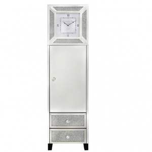 Mobili Soggiorno Sparkle Specchio Orologio Da Pavimento 1 Porta 2 Cassetti Del Basamento Orologio Casa Negozio Dell'hotel - Product Image 3