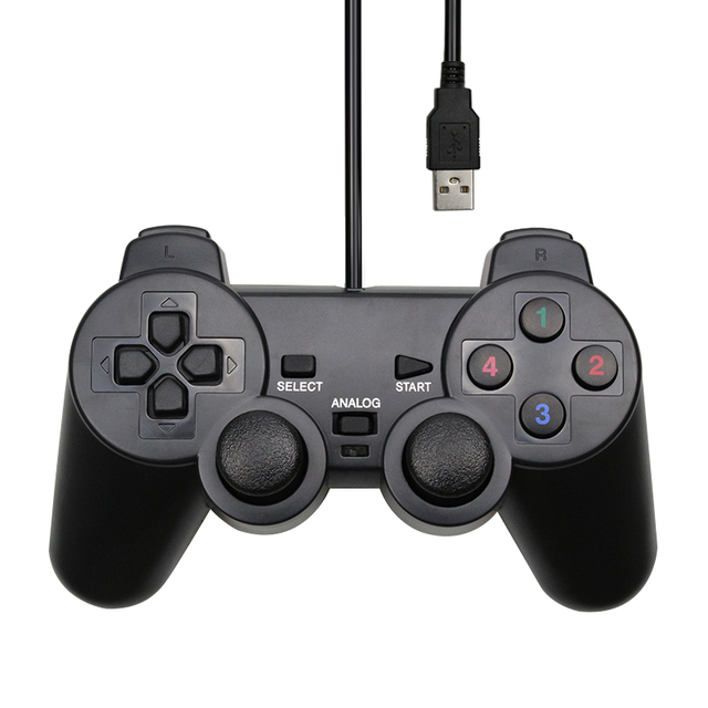 USB Wired Controller Gamepad Joystick for PC Computer Laptop Arcade Vibration Gamepad for PC Gaming Controller