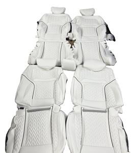 Funda de Asiento de Coche de Cuero Nappa Blanco Personalizada, Reemplazo Completo para <span class=keywords><strong>BMW</strong></span> Serie 7 - Product Image 1