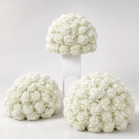Boule de fleurs artificielles en rose pour centre de table de mariage, toile de fond d'événement, décoration d'allée, couleurs personnalisées, vente en gros
