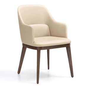 เก้าอี้ร้านกาแฟโรงแรมคุณภาพดี ปรับแต่งได้ หุ้มหนัง PU พร้อมที่วางแขน เหมาะสำหรับร้านอาหาร โรงแรม ใช้กับโต๊ะอาหาร - Product Image 1