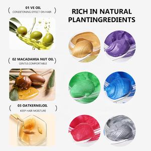 Atacado Etiqueta Personalizada Argila de Cabelo Colorida Fácil de colorir Ingredientes Naturais Long-Lasting <span class=keywords><strong>Hair</strong></span> Styling Product <span class=keywords><strong>Hair</strong></span> Dye 100g - Product Image 3