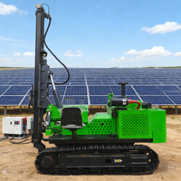 Pompe à piquet solaire TeZhong TZ539, adaptable aux sols souples/durs, système de grimpement à chaîne, spécifications de couleur personnalisables, haute efficacité