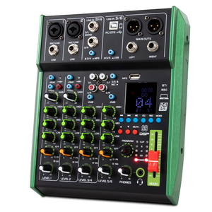 Equipo <span class=keywords><strong>de</strong></span> Audio Profesional para Transmisión en Vivo, Mezclador <span class=keywords><strong>de</strong></span> DJ Digital <span class=keywords><strong>de</strong></span> 6 Canales y 99DSP con Tarjeta <span class=keywords><strong>de</strong></span> Sonido con Efecto OTG, Grabación por Computadora, Reproductor <span class=keywords><strong>de</strong></span> MP3 - Product Image 1
