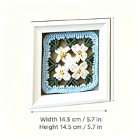 Juego de Marcos de Fotos Decorativos para el Hogar de 6 Pulgadas y 9 Rejillas, Hechos de MDF, Sin Insertos