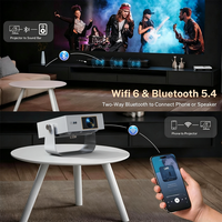 [Application sous licence officielle et 300 ANSI] Projecteur intelligent 6000 Lumens 1080P avec mise au point automatique et correction automatique de la distorsion trapézoïdale