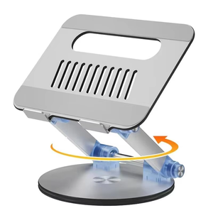 Support d'ordinateur <span class=keywords><strong>portable</strong></span> en aluminium rotatif réglable à 360 ° pour tablette Macbook Air Xiaomi Dell HP Lenovo <span class=keywords><strong>PC</strong></span> - Product Image 2