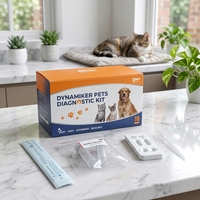 Kit de test vétérinaire 2-en-1 FCV Ag FHV Ag Combo, cassette de diagnostic rapide pour le calicivirus félin et l'herpèsvirus, certifié CE
