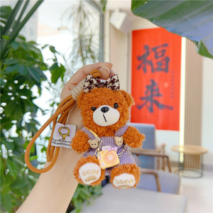 11cm porte-clés en peluche Mini ours en peluche avec arc caméra peluche petit <span class=keywords><strong>pull</strong></span> global ours en peluche porte-clés jouets en peluche - Product Image 6