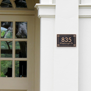 Plaques de porte en aluminium modernes personnalisées pour les numéros de maison, les appartements, les villas, les hôtels - Plaques d'adresse durables - Product Image 4