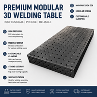 Plateforme de soudage modulaire 3D D28 HT300 en fonte, table de soudage flexible avec tous les gabarits de serrage, fabriquée en Chine