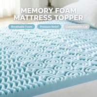 Vakuum verpackt Hochwertige Fabrik Hot Sell High-Density Memory Foam Schönheit Blue Bed Airflow Topper Gel Memory Foam benutzer definierte