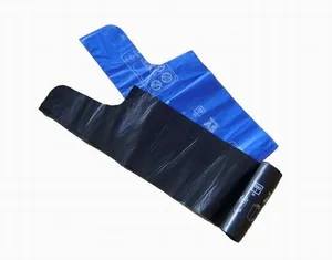 שקית אשפה שקיות סירוב כבד ספק HDPE פלסטיק סין OEM לוגו מותאם אישית מטבח שימוש בשקית אשפה