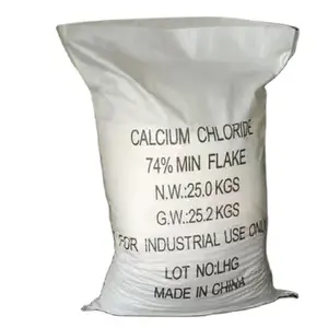 Giá thấp 74% 77% 25kg bột cacl2 Canxi clorua khan 94%/Flake canxi choride dihydrate cho tuyết tan chảy đại lý