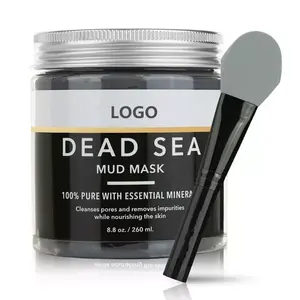 OEM Beauty de marca própria para cuidados com o rosto removedor de cravos e máscara de lama do Mar Morto para refino de poros