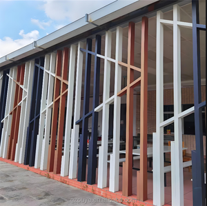 Panneau décoratif en aluminium, revêtement de façade en aluminium, écran de séparation en tube carré en aluminium - Product Image 1