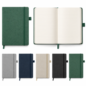 Luxury Fabric Cover Custom Notebook College Ruled Journal Notebook Planner <b>Diary</b> with Elastic Band for <b>Work</b> Office School Teens - Product Image 3