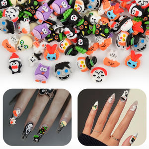 <span class=keywords><strong>2023</strong></span> nouveauté 20 pièces/sac 3D Kawaii résine <span class=keywords><strong>Halloween</strong></span> décoration citrouille crâne Nail Art accessoires <span class=keywords><strong>ongles</strong></span> breloques - Product Image 4