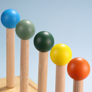 Wooden Pegboard Accessories 15mm Diameter 140mm Length Multifunctional Storage Rack System DIY Wooden Sticks - Product Image 2