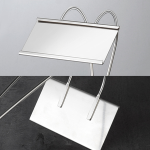 Stainless Steel Menu Card Holder <b>Buffet</b> <b>Table</b> Stand With Mirror Finish For Restaurant Use - Product Image 2