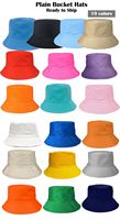 Vente en gros et personnalisation disponibles, chapeau de pêcheur unisexe en coton uni, décontracté, pour les voyages en plein air et la plage, doublure en soie
