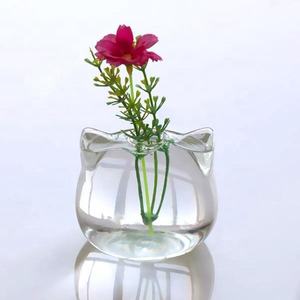 Vaso di vetro borosilicato trasparente a forma di gatto su misura - Product Image 5