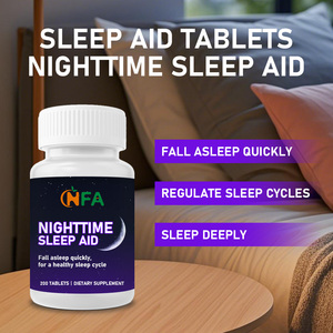 Custom Nighttime httime Sleep Aid Tablets Dietary <b>Supplement</b> Supports Healthy Sleep Rhythm Promotes Relaxation Vegan Pills - Product Image 2