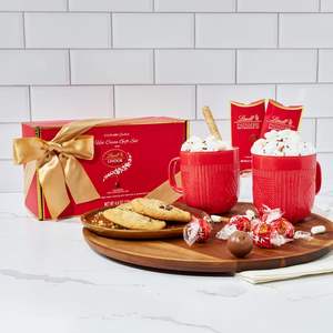Coffret cadeau de <span class=keywords><strong>chocolat</strong></span> chaud gourmet <span class=keywords><strong>Lindt</strong></span> comprenant 2 mélanges, 2 tasses, guimauves et truffes au <span class=keywords><strong>chocolat</strong></span> - Fabriqué en Chine - Product Image 6