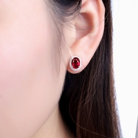 Ensemble de bijoux MUSHAN, design de luxe léger, pierre précieuse rouge sang de pigeon, collier, bague, boucles d'oreilles, ensemble de pierres précieuses rétro