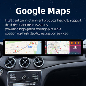 Lettore Video per Auto da 25,6 Pollici con Navigazione GPS, Schermo Touch, Radio Auto a Doppio Schermo, Carplay per Mercedes CLA <span class=keywords><strong>GLA</strong></span> C117 X156 13-19 - Product Image 4