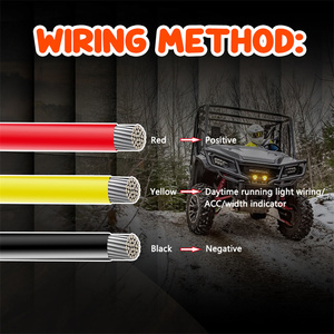 40W xe nhỏ dẫn ánh sáng tại chỗ với màu vàng hổ phách Neon bầu không khí giọng DRL ánh sáng - Product Image 4