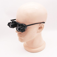 Wholesale 2X 6X 10X 24X Head Mounted Glasses with 4 Different Magnifications Clock Repair Appraisal HD LED Magnifying Glass
