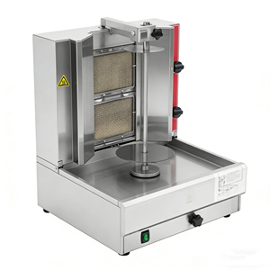 <span class=keywords><strong>Machine</strong></span> à shawarma professionnelle KOCHEF, gril à gaz propane, rôtissoire verticale pour <span class=keywords><strong>kebab</strong></span>, avec 2 brûleurs, en acier inoxydable, facile à nettoyer - Product Image 3