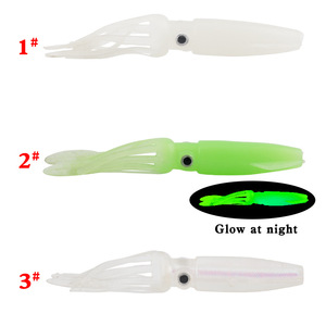 New Plastic Squid <b>Lure</b> 10cm 8.6g Glow In Dark Soft Bait For Sea <b>Fishing</b> Saltwater Fish Bottom Baits - Product Image 1