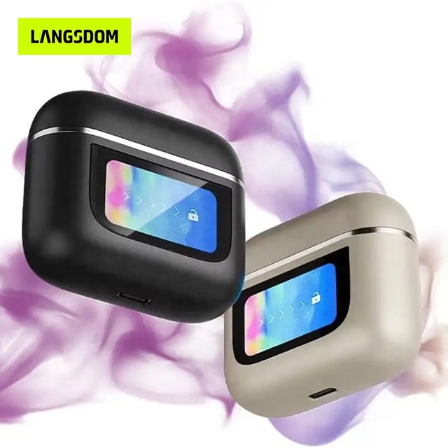 2024 New Auriculares Tws V8 Wireless Earphone ANC Earbuds IPX4 LED Display Touch Screen Waterproof Ecouteur Bluetooth Headphone