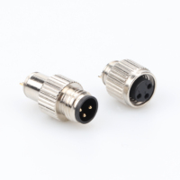 Filetage circulaire personnalisé 3 4 5 8 12 broches a B C D codage étanche mâle femelle circulaire M12 connecteur noyau en caoutchouc