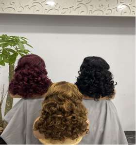 Pelucas de Cabello Humano Frontal de Encaje HD 13x6 Color Piano <span class=keywords><strong>Rubio</strong></span> Miel con 180 de Densidad <span class=keywords><strong>Pelo</strong></span> Virgen Crudo con Reflejos para Mujeres Negras - Product Image 5