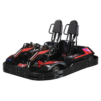 Go Kart Eléctrico para Adultos - Kart de Derrape Profesional de Alta Velocidad con Asientos Dobles