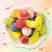 Nouvelle conception, livraison mondiale, saveur fruitée et chocolatée, fruits exotiques, mini crème glacée 3D prête à l'emploi en boîte, saveur mangue citron