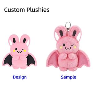 Benzersiz tasarım özel Mini peluş oyuncak bebek anahtarlık konfor dolması yumuşak Plushies sevimli bebek kolye - Product Image 3
