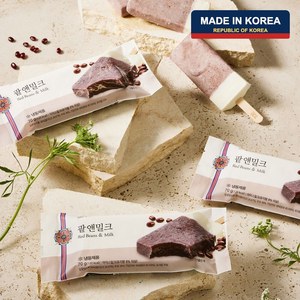 Damccot Patbingsu Coreano de Leche y Frijol Rojo, Helado Congelado, 6 Unidades de 70g, Bolsas Individuales con Empaque Interior y Exterior, a Granel - Product Image 1