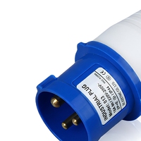 Steker Industri ZNG-013 3 Inti 16A Tahan Air Standar IEC Konektor Daya Fase Tunggal
