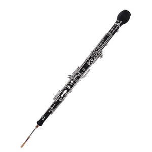 Cor anglais professionnel Alto Oboe en Fa, corps en <span class=keywords><strong>bois</strong></span> synthétique, clés argentées, instrument à vent avec anches et gants - Product Image 1