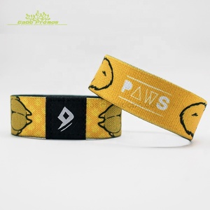 <span class=keywords><strong>2025</strong></span> 2026 nóng bán tùy chỉnh mô hình đẹp logo đầy màu sắc thể thao đàn hồi Polyester dây đeo cổ tay cho Câu lạc bộ trường học - Product Image 2