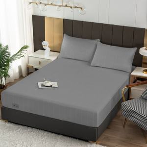 Sábana Ajustable con Conexión a Tierra 99*203cm Bordada 95% Algodón y 5% Fibra de Plata 400TC para Hotel, Hospital, Hogar - Product Image 2