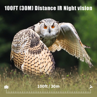 Caméra de surveillance de sentier 4G LTE GPS IP67 étanche 36MP 1080P vision nocturne portée de 100 pieds SMTP MMS sans fil pour la chasse à la faune en extérieur CMOS
