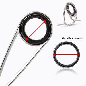 Bộ dụng cụ sửa chữa cần câu 40 chiếc Bộ vòng từ tính hướng dẫn cần câu Bộ Vòng hướng dẫn bằng gốm chịu mài mòn Bộ dụng cụ thay thế mắt - Product Image 1