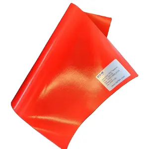 Không thấm nước PVC tráng Tấm bạt 500gsm 600gsm xe tải chở hàng PVC nóng chảy nhiều lớp vải lều tán bạt