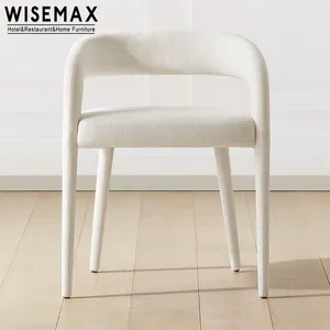 WISEMAX mobili moderni prezzo all'ingrosso sala da pranzo poltrone struttura in legno tappezzeria sedie da pranzo per ristorante casa